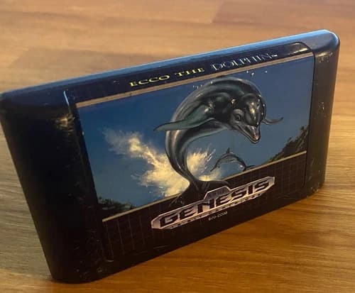 Ecco the Dolphin (Sega Genesis, 1993) Authentic Cartridge Only