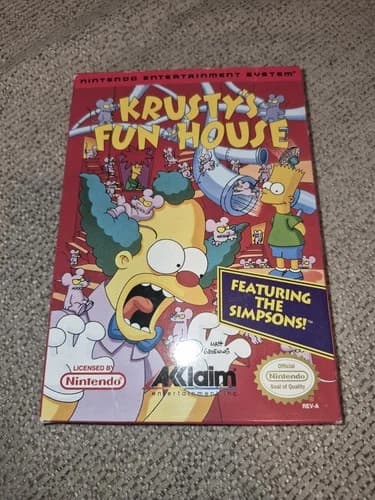 Krusty's Fun House (Nintendo Entertainment System, 1992) Complete CIB