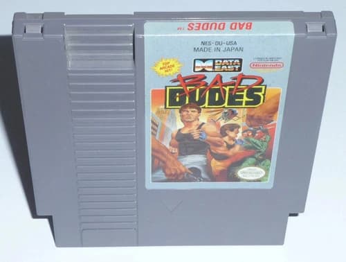 Bad Dudes (Nintendo NES Authentic Game) Cleaned Tested Working