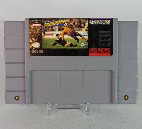 Capcom's Soccer Shootout for Super Nintendo SNES Authentic Game Cart! Tested!