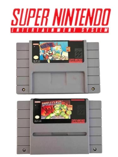 SNES Mario Paint - Battle Clash Authentic Super Nintendo Cartridge Only - Tested