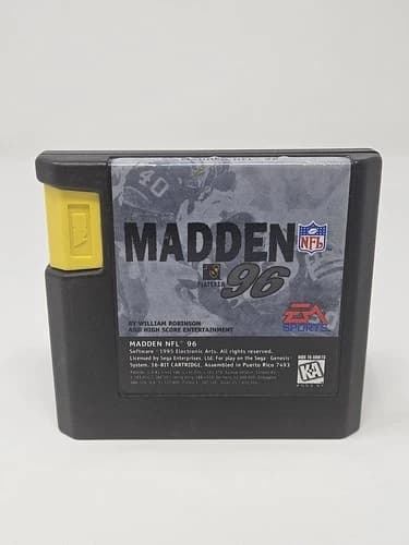 Madden NFL 96 Sega Genesis Authentic *Game Cartridge Only*