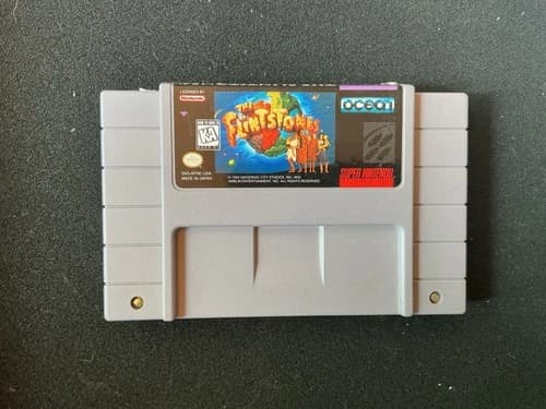 The Flintstones Super Nintendo SNES Official Original Authentic OEM Tested Works