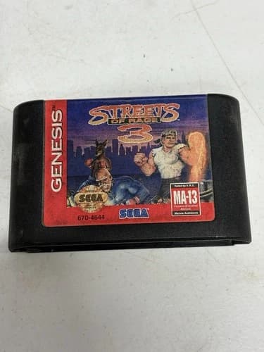 Streets of Rage 3 (Sega Genesis, 1991) Cartridge Only Working
