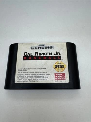 CAL RIPKEN JR BASEBALL - SEGA GENESIS - FREE S/H - (S1)