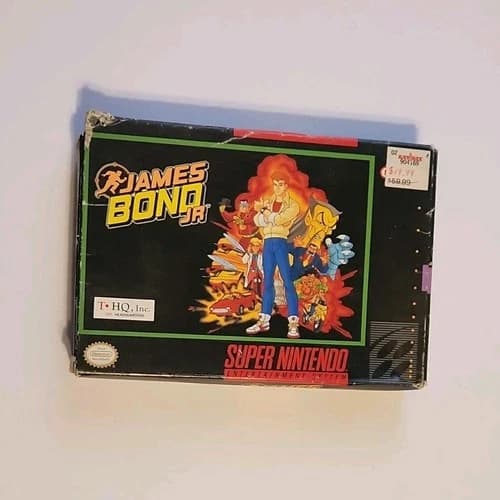 THQ James Bond Jr. Super Nintendo SNES Complete w/ Manual NTSC-U/C