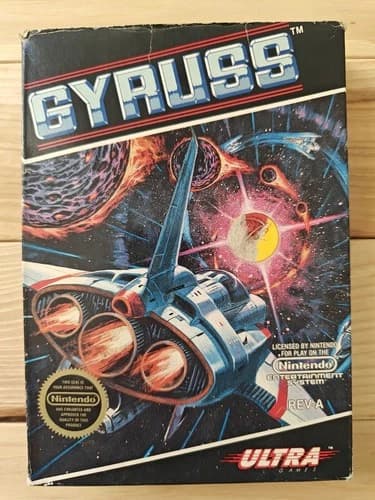 Gyruss Nintendo NES Game Complete CIB Box Instructions