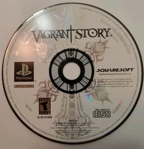 Vagrant Story (Sony PlayStation 1, 2000) PS1 - Disc Only - [Tested]