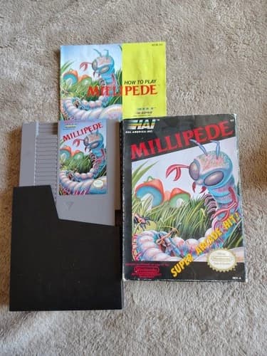 Nintendo NES Millipede CIB Complete in Box w/ Manual HAL America Arcade Classic