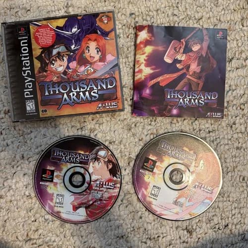 Thousand Arms (Sony PlayStation 1, 1999) PS1 CIB