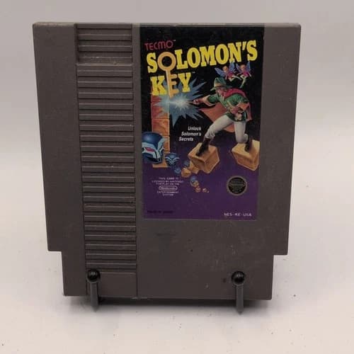 Tecmo Solomon's Key Nintendo NES Puzzle Game 1987 NTSC USA Classic Cartridge