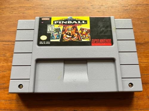 Super Pinball: Behind the Mask (SNES, 1994) Authentic, Tested, Good Condition!