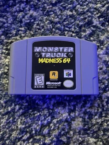 Rockstar Monster Truck Madness 64 Nintendo 64 N64 1999 Racing Cartridge