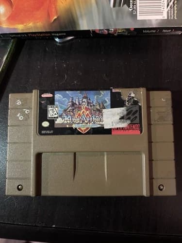 SNES King Arthur and the Knights of Justice Super Nintendo game Cartridge RARE