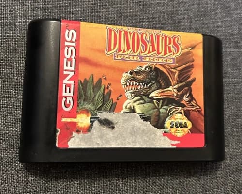 Dinosaurs for Hire Sega Genesis, 1993 CART ONLY, TESTED Authentic Video Game