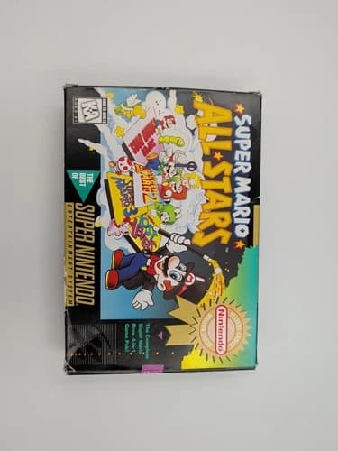 Super Mario All-Stars Super Nintendo SNES (1993) CIB
