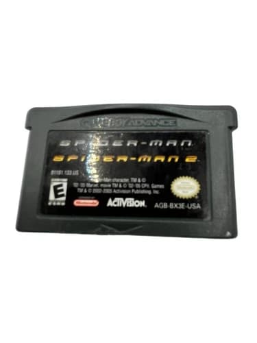 2 in 1 Game Pack Spider-Man/Spider-Man 2 (Nintendo Game Boy Advance 2005) TESTED