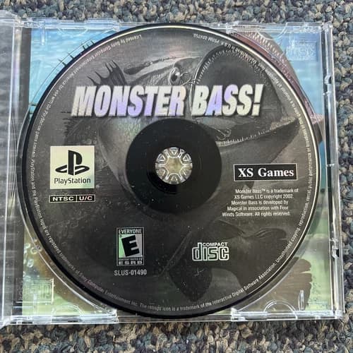 Monster Bass PS1 Playstation 1 Tested And Working Perfectly
