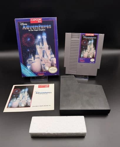 Disney Adventures in the Magic Kingdom (Nintendo NES, 1990) Complete In Box CIB