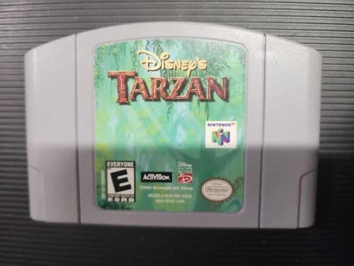 Disney's Tarzan - Nintendo 64 (N64) - Loose Cartridge - Tested and working