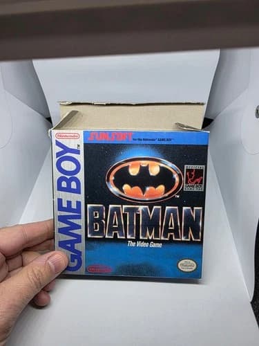 Batman: The Video Game for Nintendo Gameboy 1990 box, manual, working game, case