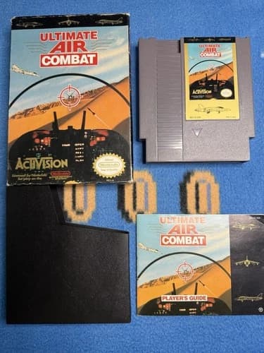 Ultimate Air Combat Nes Nintendo Cib Game Box Manual Tested Authentic