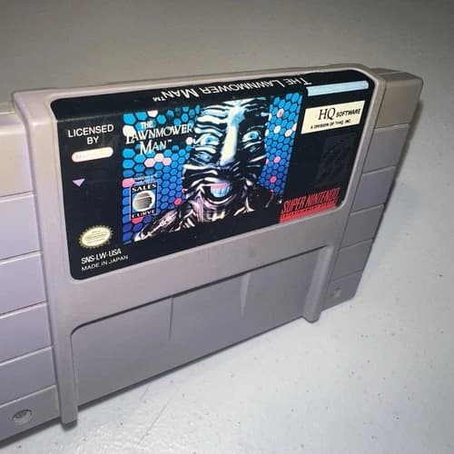 The Lawnmower Man (Super Nintendo SNES) Authentic, Game Cartridge Only Tested