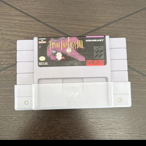 Square Soft Final Fantasy III Nintendo SNES NTSC-U/C Role Playing Cartridge