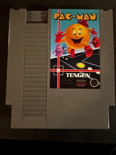 Pac-Man NES/Grey - Cartridge Only/Tested/Working