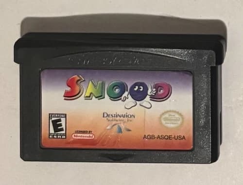 Snood Nintendo Game Boy Advance GBA Cleaned & Tested Authentic