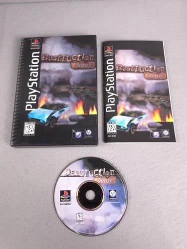 Destruction Derby (Sony PlayStation 1 PS1, 1995) Complete CIB TESTED WORKS