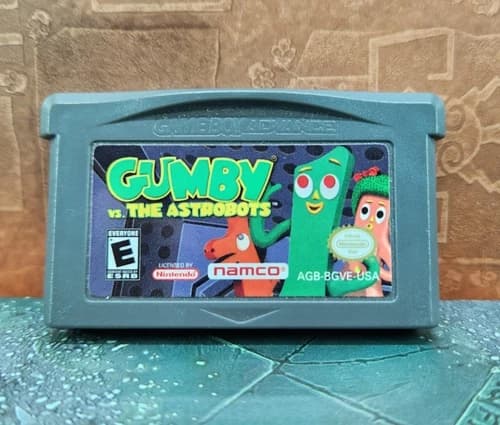 GUMBY VS. THE ASTROBOTS NINTENDO GAME BOY ADVANCE GAME GBA 2005 TESTED WORKS