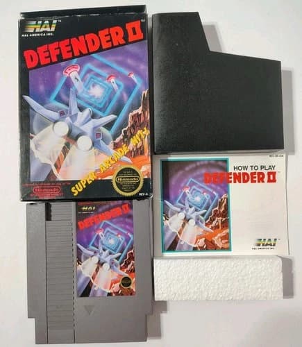 Defender II NES Nintendo Game Cartridge Complete Tested Works