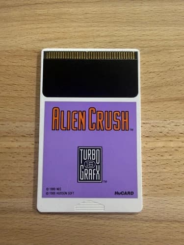 Alien Crush Authentic Turbografx 16 Game HuCard Only Tested Works