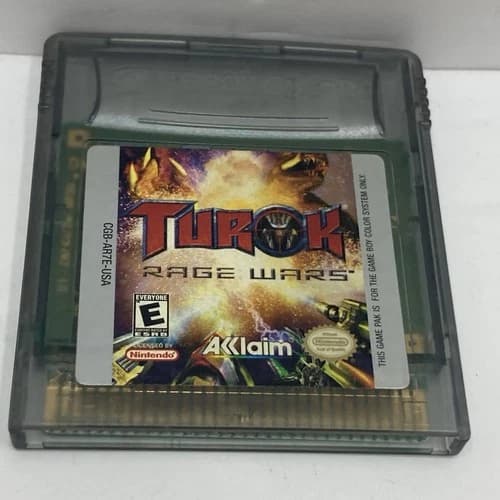 Turok Rage Wars from Acclaim for Nintendo GameBoy Color 1999 - TESTED WORKING