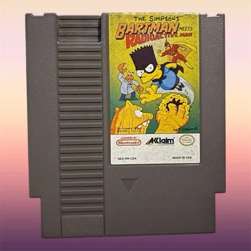 The Simpsons Bartman Meets Radioactive Man (Nintendo NES, 1992) Cartridge Only