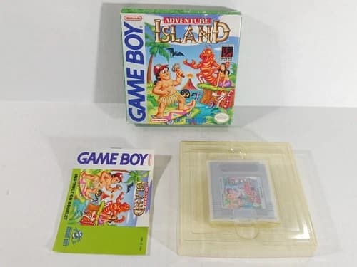 Adventure Island Nintendo Game Boy Complete in Box Tested Authentic Great Shape
