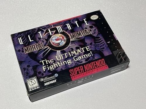 Ultimate Mortal Kombat 3 (Super Nintendo SNES) Complete In Box! See Pics!