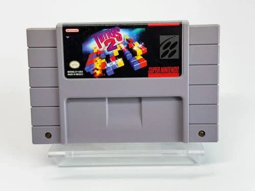 Tetris 2 (Super Nintendo SNES) Video Game Authentic & Tested