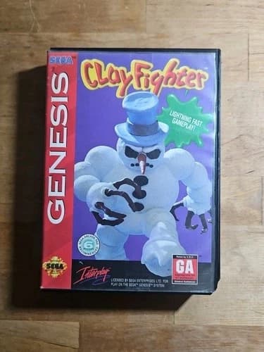 Clay Fighter (Sega Genesis, 1994) - CIB, TESTED Working Authentic
