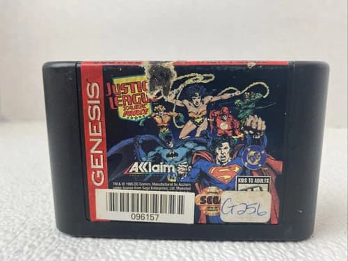 Justice League Task Force (Sega Genesis, 1995) Cartridge Only