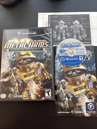 Metal Arms: Glitch in the System (GameCube, 2003) CIB Complete With Manual Read