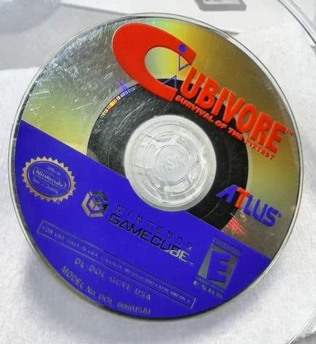 Cubivore Survival of the Fittest Nintendo GameCube Disc Only (Tested)