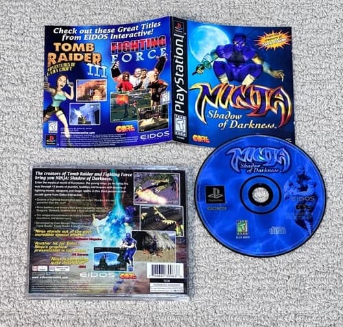 Ninja Shadow of Darkness - Complete (Sony PlayStation 1, PS1) CIB - Tested