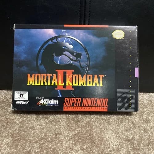 Mortal Kombat 2 for The Super Nintendo SNES Authentic Tested on 03/26. CIB.