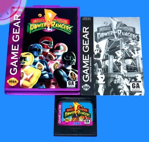 TESTED Sega GAME GEAR Mighty Morphin POWER RANGERS with Manual in NEW Box CIB