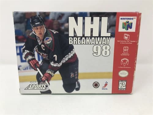 NHL Breakaway 98 - Nintendo 64 N64 - Complete In Box CIB with reg card