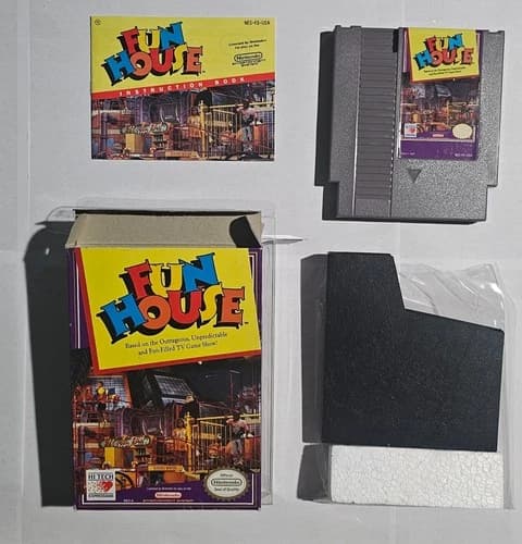 Fun House NES (CIB) includes manual and all pictured inserts