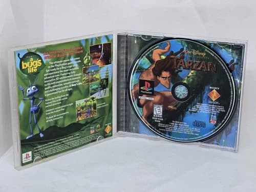 Tarzan (Sony PlayStation 1, 1999) PS1 Black Label Complete w/Manual CIB Tested