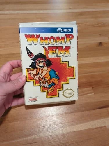 Whomp 'Em Nintendo Entertainment System, 1991 -NES CIB Complete Tested Authentic